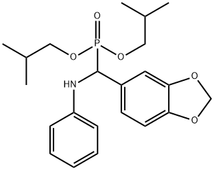 diisobutyl anilino(1,3-benzodioxol-5-yl)methylphosphonate,373368-26-4,结构式