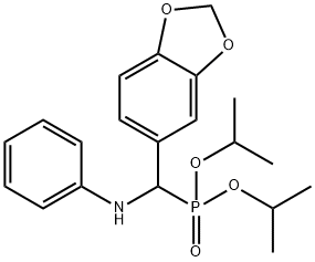 diisopropyl anilino(1,3-benzodioxol-5-yl)methylphosphonate,374086-99-4,结构式