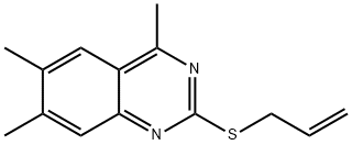 2-(allylsulfanyl)-4,6,7-trimethylquinazoline Structure