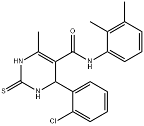 4-(2-chlorophenyl)-N-(2,3-dimethylphenyl)-6-methyl-2-thioxo-1,2,3,4-tetrahydropyrimidine-5-carboxamide Structure
