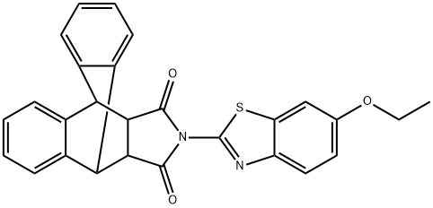 17-(6-ethoxy-1,3-benzothiazol-2-yl)-17-azapentacyclo[6.6.5.0~2,7~.0~9,14~.0~15,19~]nonadeca-2,4,6,9,11,13-hexaene-16,18-dione 结构式
