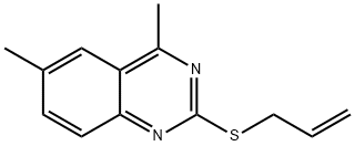 2-(allylsulfanyl)-4,6-dimethylquinazoline 结构式
