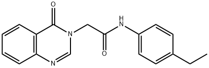 N-(4-ethylphenyl)-2-(4-oxo-3(4H)-quinazolinyl)acetamide,374640-30-9,结构式