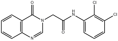 N-(2,3-dichlorophenyl)-2-(4-oxo-3(4H)-quinazolinyl)acetamide 结构式