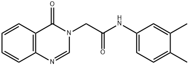 N-(3,4-dimethylphenyl)-2-(4-oxo-3(4H)-quinazolinyl)acetamide,374640-85-4,结构式