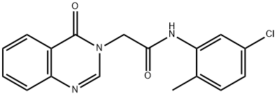 N-(5-chloro-2-methylphenyl)-2-(4-oxo-3(4H)-quinazolinyl)acetamide Structure