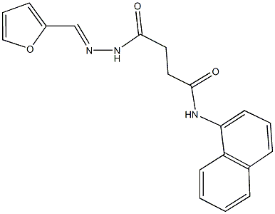 4-[2-(2-furylmethylene)hydrazino]-N-(1-naphthyl)-4-oxobutanamide Structure