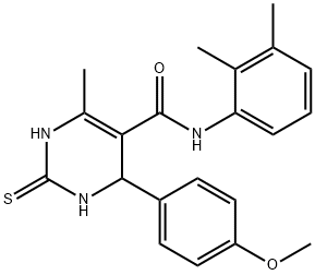 374697-27-5 N-(2,3-dimethylphenyl)-4-(4-methoxyphenyl)-6-methyl-2-thioxo-1,2,3,4-tetrahydropyrimidine-5-carboxamide