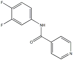 N-(3,4-difluorophenyl)isonicotinamide Struktur