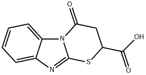 4-oxo-3,4-dihydro-2H-[1,3]thiazino[3,2-a]benzimidazole-2-carboxylic acid 结构式