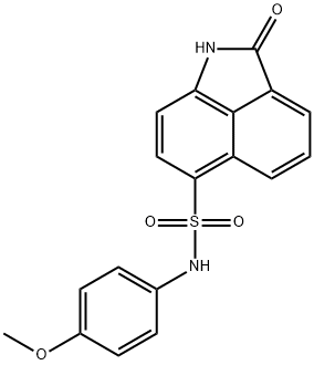 N-(4-methoxyphenyl)-2-oxo-1,2-dihydrobenzo[cd]indole-6-sulfonamide,375353-67-6,结构式