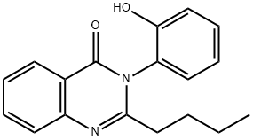 2-butyl-3-(2-hydroxyphenyl)-4(3H)-quinazolinone 结构式