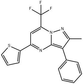 375835-42-0 2-methyl-3-phenyl-5-thien-2-yl-7-(trifluoromethyl)pyrazolo[1,5-a]pyrimidine