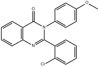 2-(2-chlorophenyl)-3-(4-methoxyphenyl)-4(3H)-quinazolinone Struktur