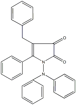 4-benzyl-1-(diphenylamino)-5-phenyl-1H-pyrrole-2,3-dione Structure