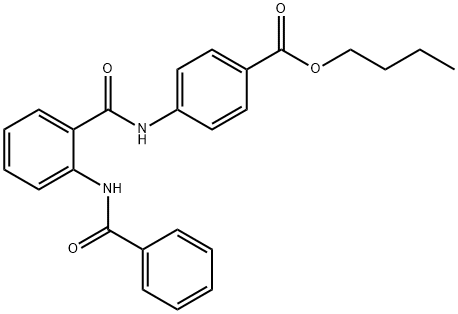 butyl 4-{[2-(benzoylamino)benzoyl]amino}benzoate Structure