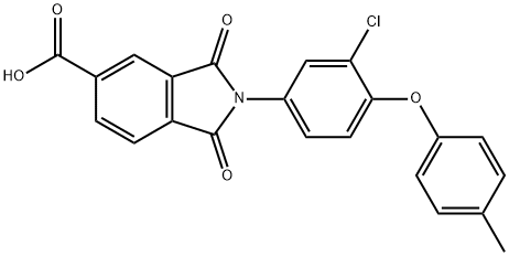 376624-65-6 2-[3-chloro-4-(4-methylphenoxy)phenyl]-1,3-dioxoisoindoline-5-carboxylic acid