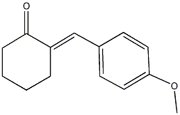 2-(4-methoxybenzylidene)cyclohexanone 结构式