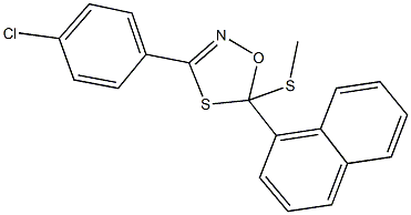 3-(4-chlorophenyl)-5-(methylsulfanyl)-5-(1-naphthyl)-1,4,2-oxathiazole|