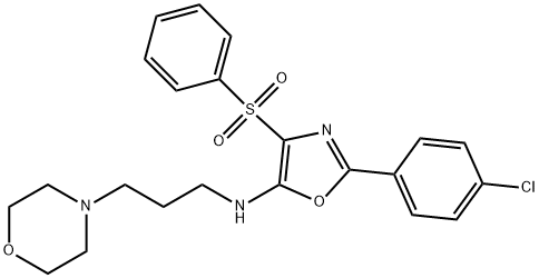 378193-59-0 N-[2-(4-chlorophenyl)-4-(phenylsulfonyl)-1,3-oxazol-5-yl]-N-[3-(4-morpholinyl)propyl]amine