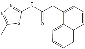 N-(5-methyl-1,3,4-thiadiazol-2-yl)-2-(1-naphthyl)acetamide,378201-82-2,结构式