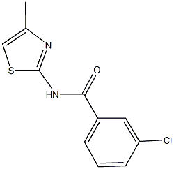 378204-06-9 3-chloro-N-(4-methyl-1,3-thiazol-2-yl)benzamide