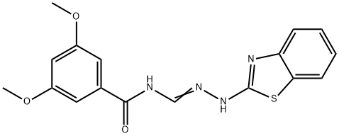 N-(1,3-benzothiazol-2-yl)-N''-(3,5-dimethoxybenzoyl)guanidine Struktur