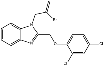 1-(2-bromo-2-propenyl)-2-[(2,4-dichlorophenoxy)methyl]-1H-benzimidazole,378217-33-5,结构式