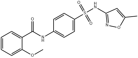 2-methoxy-N-(4-{[(5-methyl-3-isoxazolyl)amino]sulfonyl}phenyl)benzamide Structure