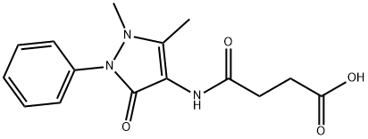 4-[(1,5-dimethyl-3-oxo-2-phenyl-2,3-dihydro-1H-pyrazol-4-yl)amino]-4-oxobutanoic acid Structure