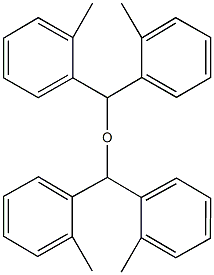 bis[bis(2-methylphenyl)methyl] ether 化学構造式