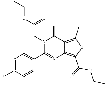 378754-72-4 2-(4-Chlorophenyl)-7-ethoxycarbonyl-3-[(ethoxycarbonyl)methyl]-5-methyl-3,4-dihydrothieno[3,4-d]pyrimidin-4-one