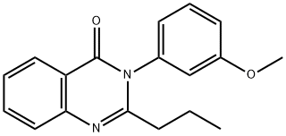 3-(3-methoxyphenyl)-2-propylquinazolin-4(3H)-one Struktur