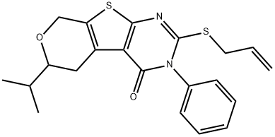 378775-15-6 2-(allylsulfanyl)-6-isopropyl-3-phenyl-3,5,6,8-tetrahydro-4H-pyrano[4',3':4,5]thieno[2,3-d]pyrimidin-4-one