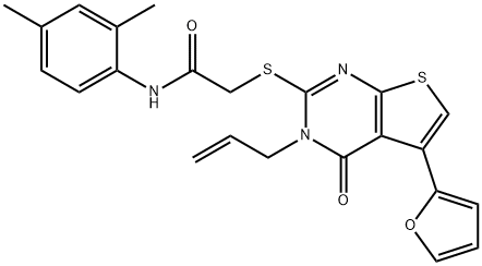 379237-26-0 2-{[3-allyl-5-(2-furyl)-4-oxo-3,4-dihydrothieno[2,3-d]pyrimidin-2-yl]sulfanyl}-N-(2,4-dimethylphenyl)acetamide
