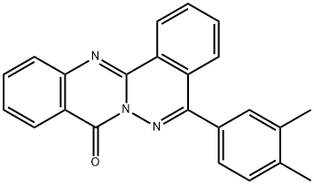5-(3,4-dimethylphenyl)-8H-phthalazino[1,2-b]quinazolin-8-one 化学構造式