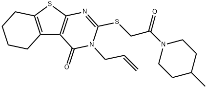 3-allyl-2-{[2-(4-methylpiperidin-1-yl)-2-oxoethyl]sulfanyl}-5,6,7,8-tetrahydro[1]benzothieno[2,3-d]pyrimidin-4(3H)-one|WAY-322368