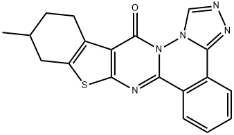 11-methyl-10,11,12,13-tetrahydro-14H-[1]benzothieno[2',3':4,5]pyrimido[2,1-a][1,2,4]triazolo[4,3-c]phthalazin-14-one,379243-64-8,结构式