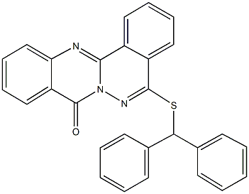 379243-73-9 5-(benzhydrylsulfanyl)-8H-phthalazino[1,2-b]quinazolin-8-one