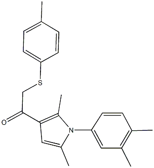 1-[1-(3,4-dimethylphenyl)-2,5-dimethyl-1H-pyrrol-3-yl]-2-[(4-methylphenyl)sulfanyl]ethanone Structure