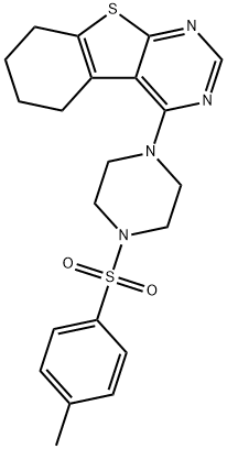 4-{4-[(4-methylphenyl)sulfonyl]piperazin-1-yl}-5,6,7,8-tetrahydro[1]benzothieno[2,3-d]pyrimidine Structure