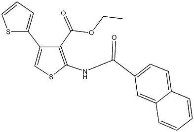 ethyl 2-(2-naphthoylamino)-2',4-bithiophene-3-carboxylate,379244-79-8,结构式