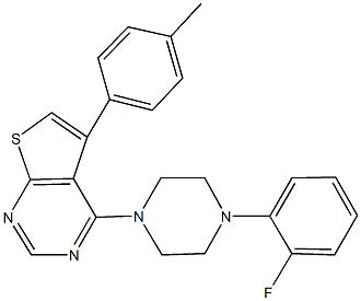 379245-63-3 4-[4-(2-fluorophenyl)-1-piperazinyl]-5-(4-methylphenyl)thieno[2,3-d]pyrimidine