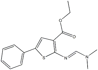 ethyl 2-{[(dimethylamino)methylene]amino}-5-phenyl-3-thiophenecarboxylate 结构式