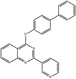 4-([1,1'-biphenyl]-4-yloxy)-2-(3-pyridinyl)quinazoline Structure