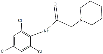 2-(1-piperidinyl)-N-(2,4,6-trichlorophenyl)acetamide Struktur