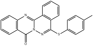 5-[(4-methylphenyl)sulfanyl]-8H-phthalazino[1,2-b]quinazolin-8-one Struktur