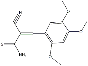 2-cyano-3-(2,4,5-trimethoxyphenyl)-2-propenethioamide Structure