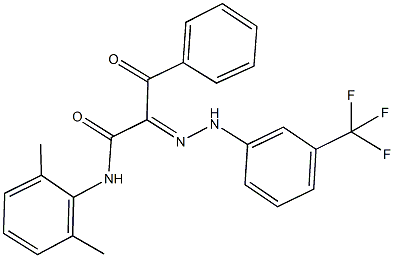 N-(2,6-dimethylphenyl)-3-oxo-3-phenyl-2-{[3-(trifluoromethyl)phenyl]hydrazono}propanamide|