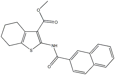 methyl 2-(2-naphthoylamino)-4,5,6,7-tetrahydro-1-benzothiophene-3-carboxylate|